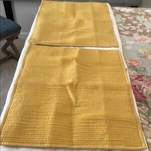 Ballard’s Yellow Quilted Standard/Queen Size Pillow Shams (set of 2)